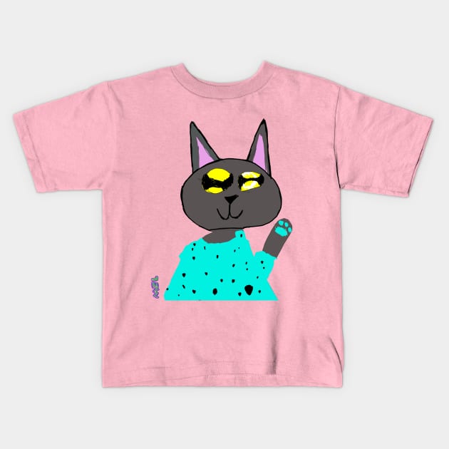 Super Scribble Kids T-Shirt by Irina's Family Art Circle 